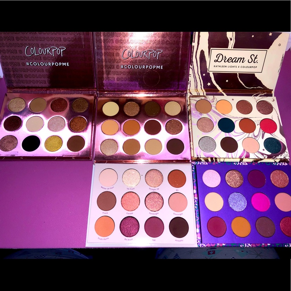 ColourPop Eyeshadow Palettes (5 Total)